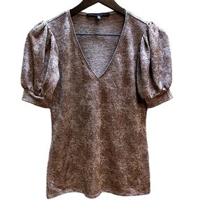 White House Black Market metallic snake print size XS
